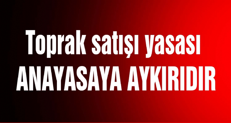 Saadet Partisi Tokat İl Başkanı Metehan Aydın, 6302 sayılı yasa ile yabancıya toprak satışının artırılmasının hıyanet yasasının Anayasaya aykırı olduğunu söyledi. 

 Saadet Partisi AKP hükümetinin Tapu ve Kadastro Kanunund