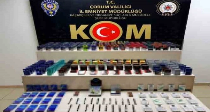 Çorum’da kaçak sigara operasyonu