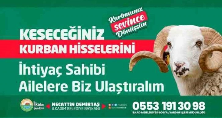 İlkadım’dan “Kurbanınız sevince dönüşsün” kampanyası