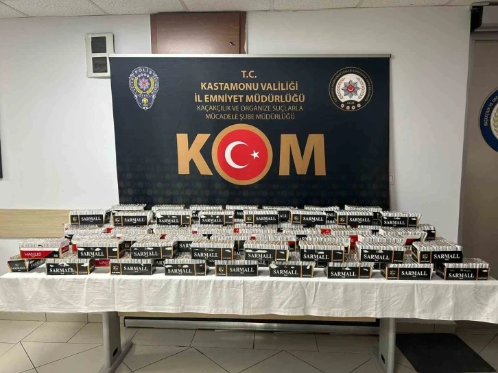 Kastamonu’da 28 bin adet doldurulmuş makaron ele geçirildi
