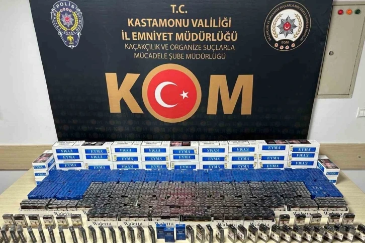 Kastamonu’da binlerce makaron ele geçirildi
