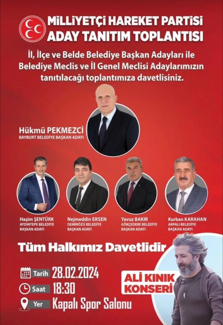 MHP aday tanıtım toplantısı Çarşamba günü gerçekleşecek
