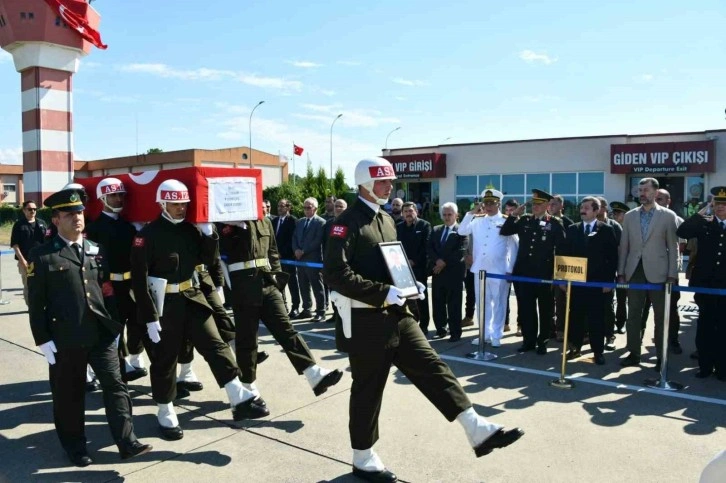 Ordulu şehidin naaşı Samsun’a getirildi