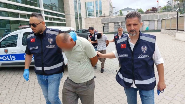 Samsun’da 2 göçmen kaçakçısı polis tarafından yakalandı
