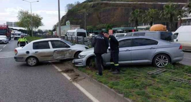 Samsun’da zincirleme trafik kazası: 1 yaralı