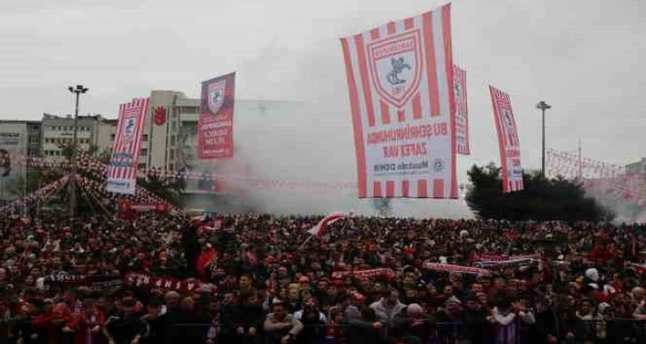 Samsunspor’dan coşkulu şampiyonluk kutlaması