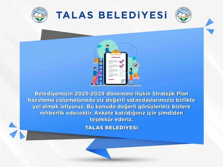 Talas’ta stratejik planlama için anket
