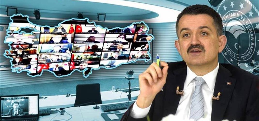 Tarım ve Orman Bakanı 81 il ve ilçe müdürleriyle telekonferans ile görüştü