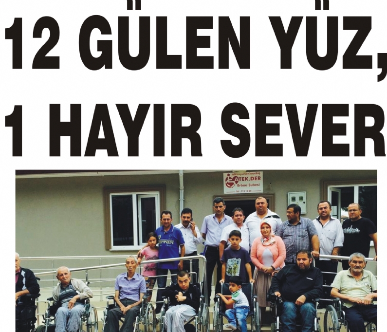 Tokat`ta bir iş adamı tarafından gönderilen 12 adet tekerlekli sandalye engelli vatandaşlara hediye edildi. 
