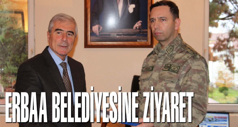 Tokat İl Jandarma Alay Komutanı, Jandarma Albay Sayın Yusuf Çavlak Erbaa Belediye Başkanı Ahmet Yenihan`a ziyarette bulundu.