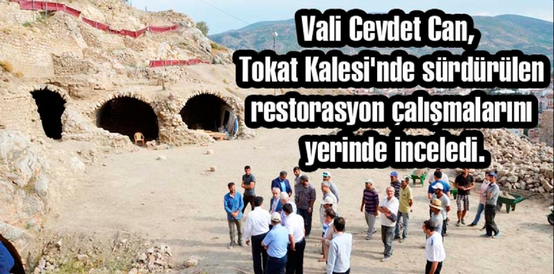 VALİ CEVDET CAN, KALEDE İNCELEMELERDE BULUNDU