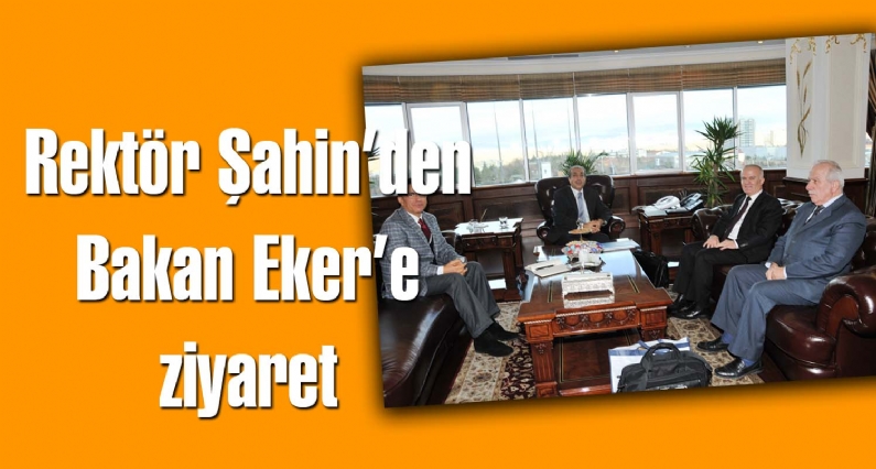 Gaziosmanpaşa Üniversitesi Rektörü Prof. Dr. Mustafa Şahin  ve Ziraat Fakültesi Dekanı Prof. Dr. Ali Kasap Gıda, Tarım Hayvancılık Bakanı   M. Mehdi Ekeri ziyaret etti.