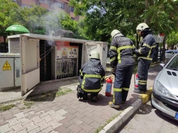 Aksaray’da elektrik panosunda yangın paniği
