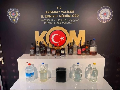 Aksaray’da kaçak içki operasyonu: 1 gözaltı
