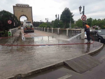 Çarşamba’da temizlik çalışması
