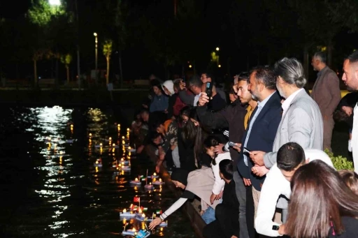 Çorum’da maket gemiler Filistin için suya bırakıldı
