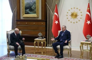 Cumhurbaşkanı Erdoğan, MHP Genel Başkanı Bahçeli ile görüştü
