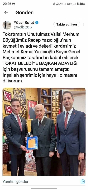 Efsane Vali’nin oğlu MHP’den aday oldu
