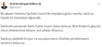 İYİ Parti Sözcüsü Zorlu, Fatih Camii’ndeki saldırıyı kınadı
