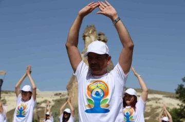 Kapadokya’da yoga etkinliği
