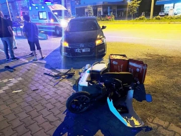 Konya’da elektrikli bisiklet otomobille çarpıştı: 1 yaralı
