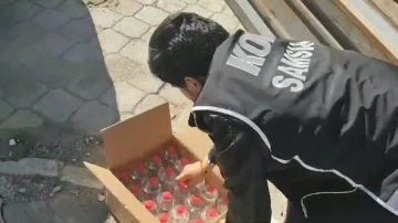 Samsun’da 1 ton 94 litre kaçak etil alkol ele geçirildi
