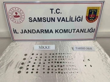 Samsun’da 186 adet sikke ele geçirdi
