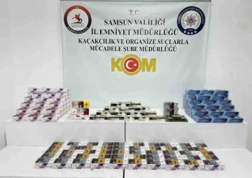 Samsun’da 30 bin boş ve 4 bin 120 doldurulmuş makaron ele geçirildi
