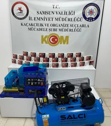 Samsun’da 8 bin makaron ele geçirildi
