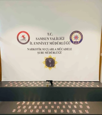 Samsun’da bin 298 adet sentetik ecza ele geçirildi
