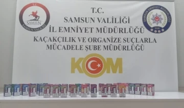 Samsun’da gümrük kaçağı elektronik sigara ele geçirildi
